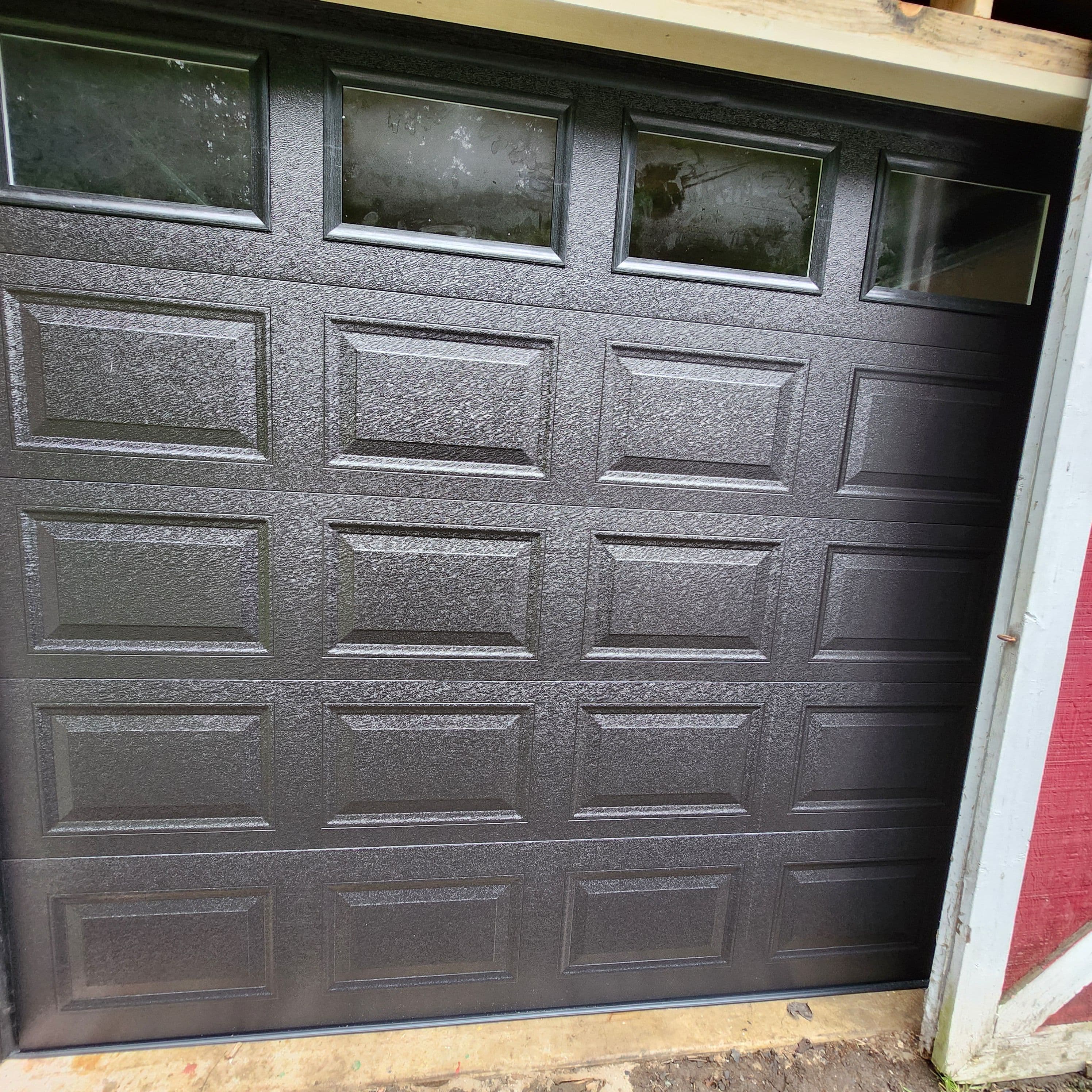 Project Stunning Black Garage Door Installation in Kingston image